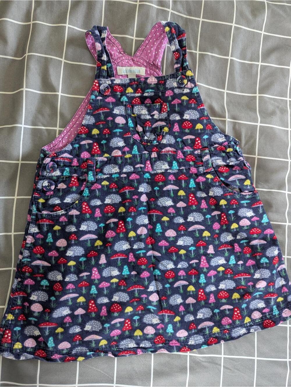JoJo toadstools mushrooms pinnie dress